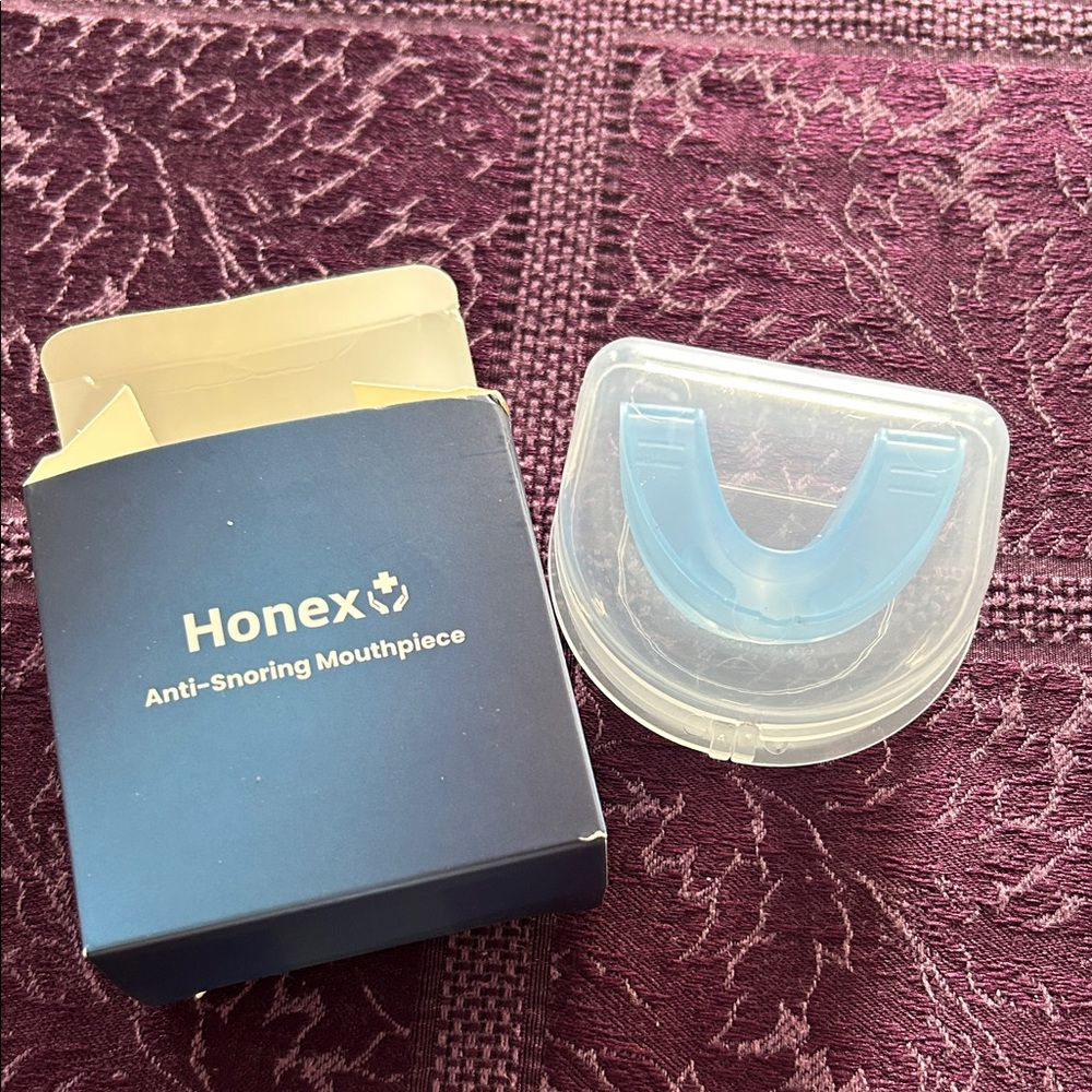 Blue Anti-Snoring Mouthpiece with Case